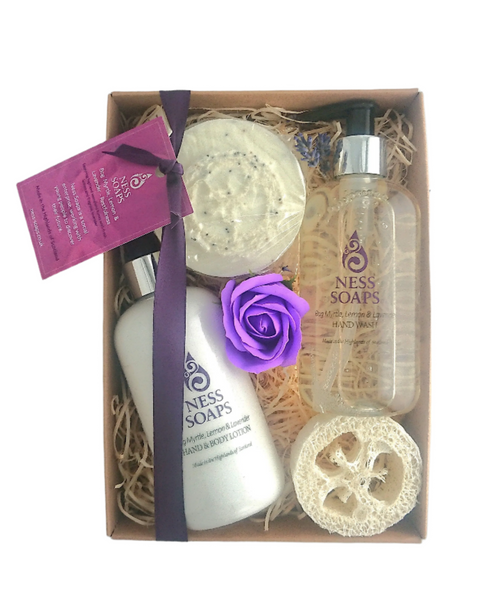 Bog Myrtle, Lemon & Lavender Gift Box sml