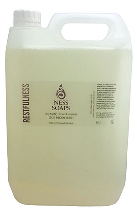 Bog Myrtle, Lemon & Lavender Hair & Body Wash 5ltr