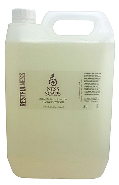 Bog Myrtle, Lemon & Lavender Hair & Body Wash 5ltr