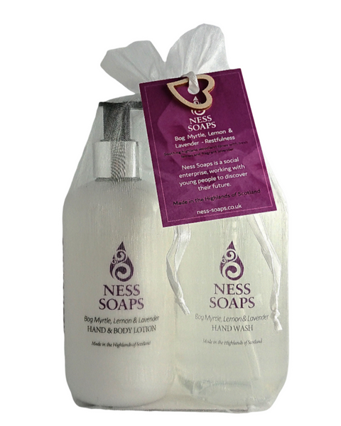 Bog Myrtle, Lemon & Lavender Hand Wash/Hand & Body Lotion Lilac Twin Pack (2x300ml)