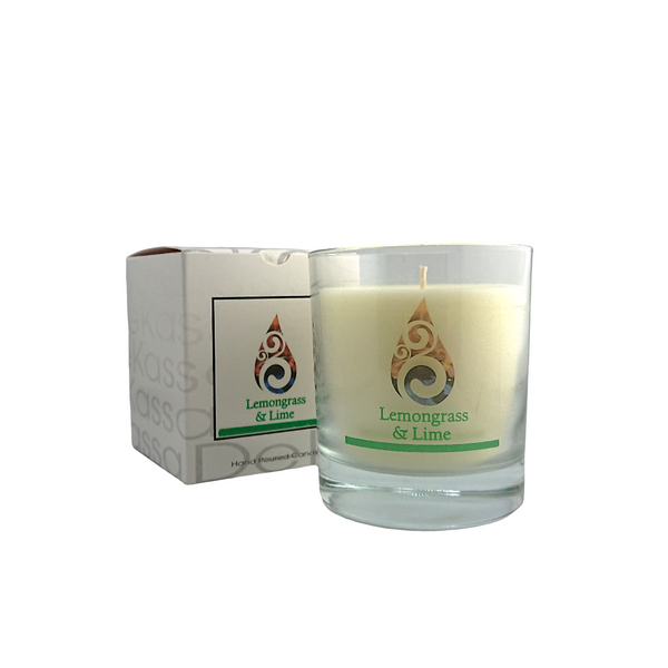 Lemongrass & Lime Large Glass Candle