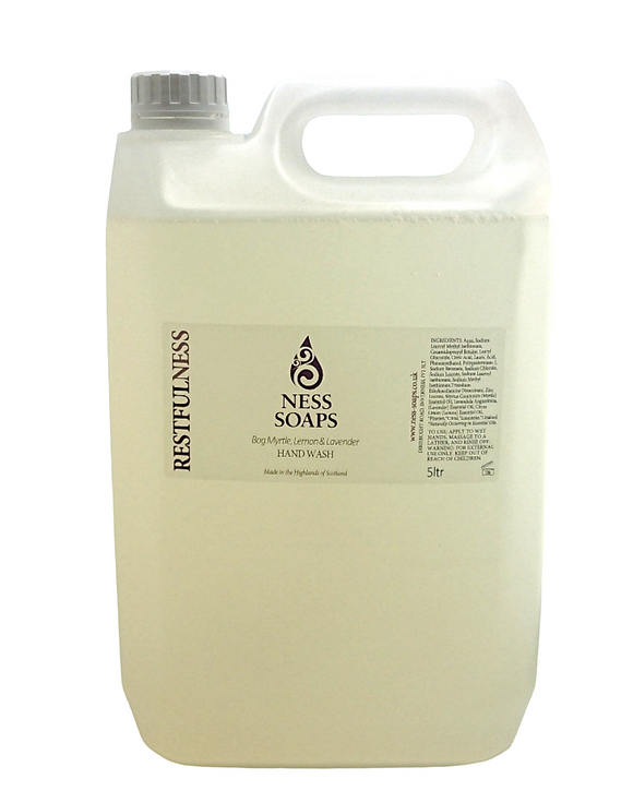Bog Myrtle, Lemon & Lavender Hand Wash 5lt Refill