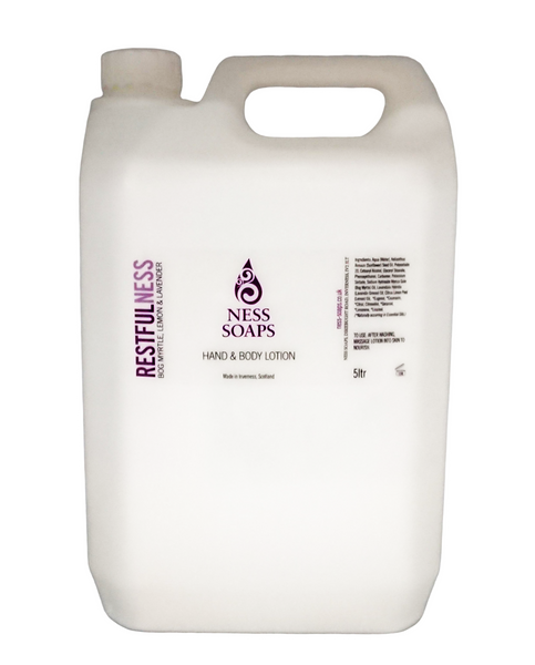Bog Myrtle, Lemon & Lavender Hand & Body Lotion 5ltr