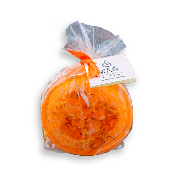 Sweet Orange and Calendula Loofah Soap 150g - SLS/SLES FREE