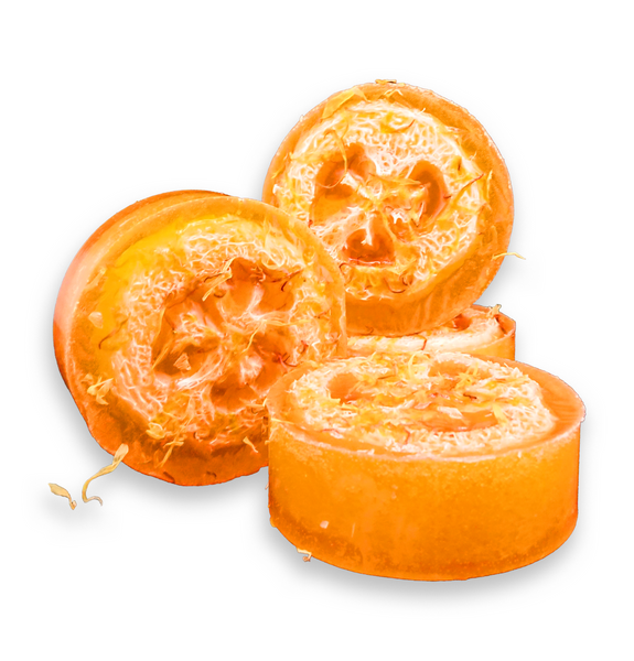 Sweet Orange and Calendula Loofah Soap 150g - SLS/SLES FREE
