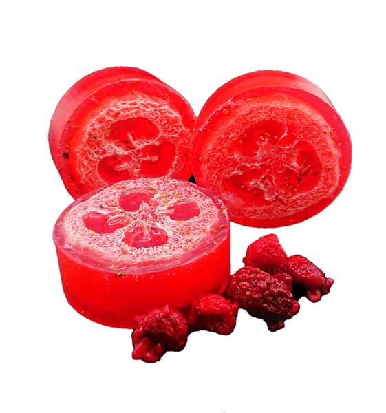 Raspberry Seed Loofah Soap 150gm - SLS/SLES FREE