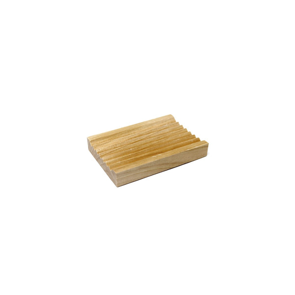 Hemu Wood Groovy Soap Dish