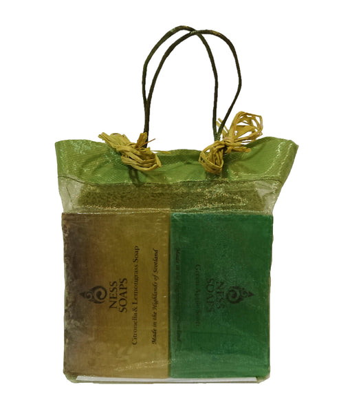 Citronella & Lemongrass/Green Apple Handmade Soap Gift Bag